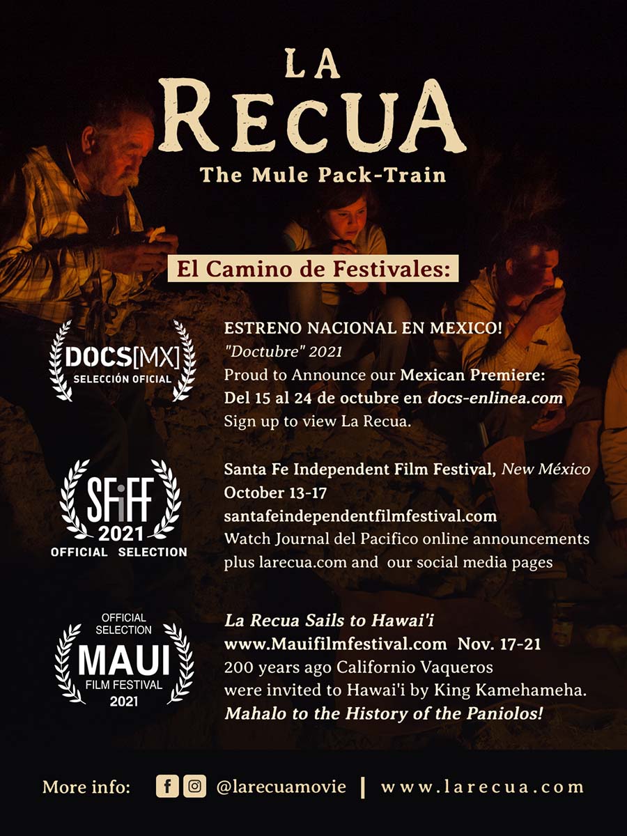 AdSept_LaRecua_Journal_Sep2021 la recua screenings poster